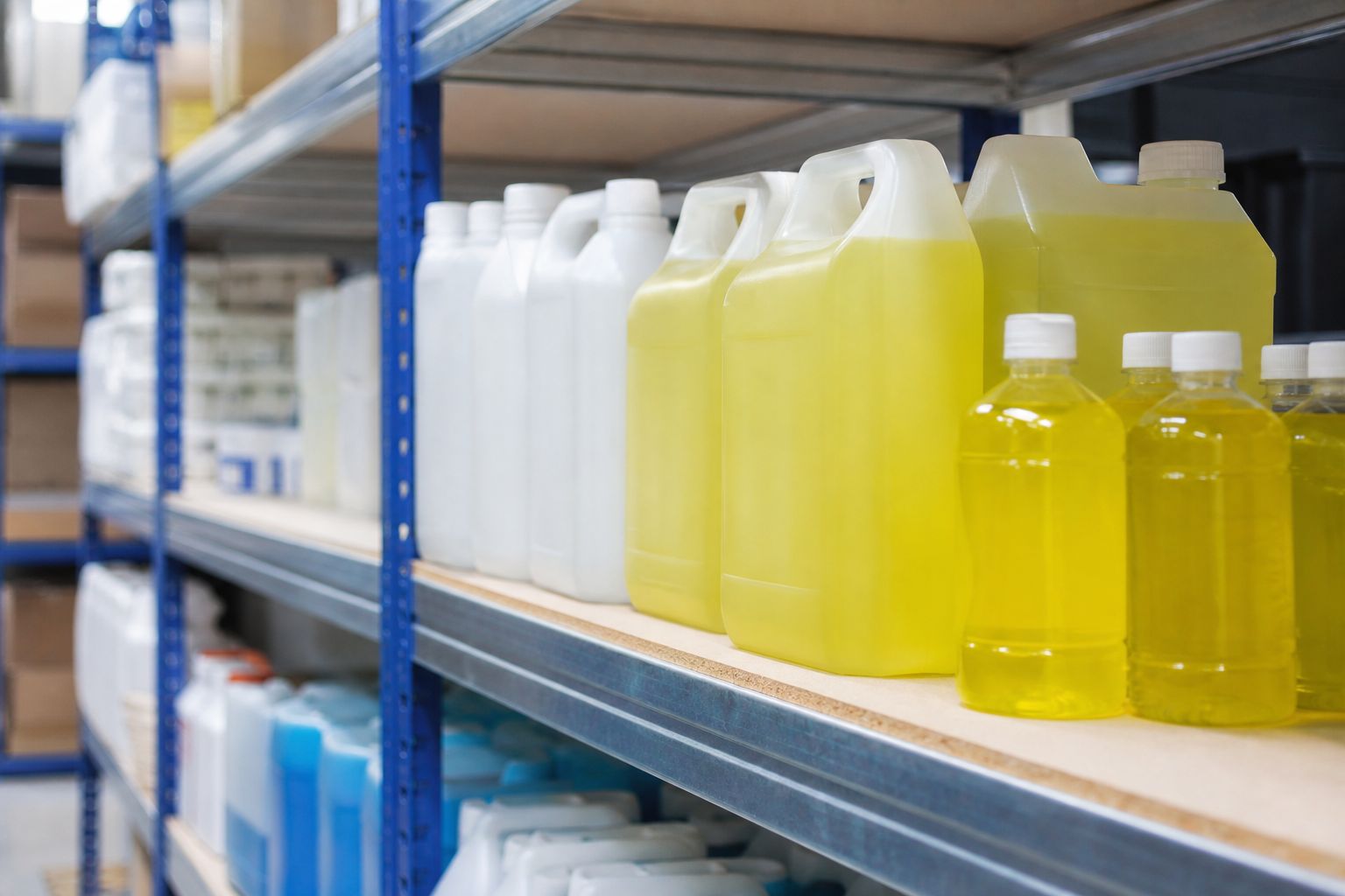 Industrial cleaning chemicals and degreasers